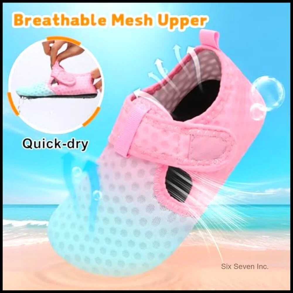 Quick Dry Water Shoes Breathable Athletic Toddler Beach Play Shoes Size 9